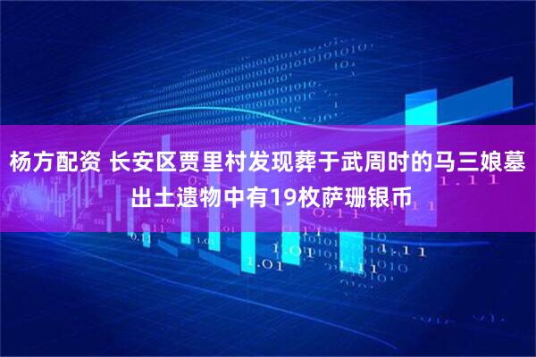 杨方配资 长安区贾里村发现葬于武周时的马三娘墓 出土遗物中有19枚萨珊银币